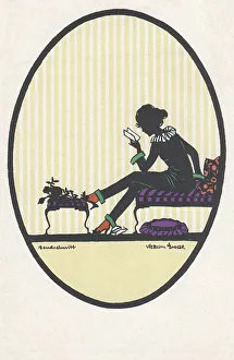 Outline Prints: Silhouette - Postcard Design