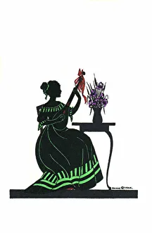Outline Prints: Silhouette - Postcard Design