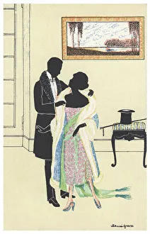 Outline Prints: Silhouette - Postcard Design