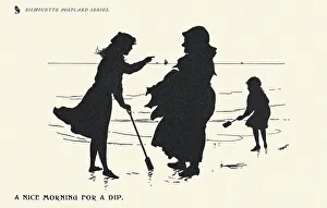 Outline Prints: Silhouette - Postcard Design