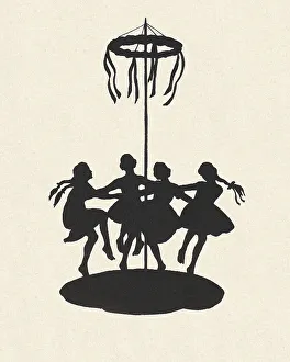 Outline Prints: Silhouette - Postcard Design