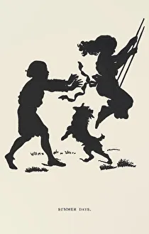Outline Prints: Silhouette - Postcard Design