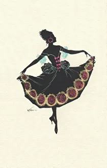 Outline Prints: Silhouette - Postcard Design