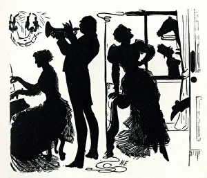 Furniss Gallery: Silhouette, Practising a Duet