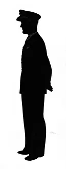 Silhouette of RAF Observer, WW2