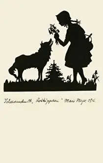 Cinderella Prints: Silhouette. Red Riding Hood