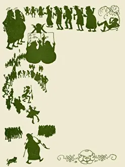 Sinners Prints: A silhouette of saints and sinners
