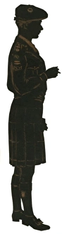 Images Dated 21st February 2012: Silhouette of a Scottish soldier