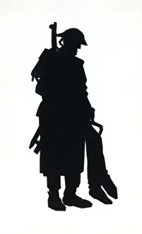 Silhouette of a soldier