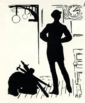 Furniss Gallery: Silhouette, At the Station