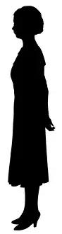 Posture Prints: Silhouette of a woman