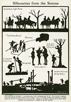 Images Dated 29th March 2012: Silhouettes from the Somme, WW1