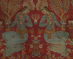 Silk fragment, ca. 1600. Safavid period. From Kashan