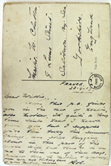 Images Dated 1st May 2012: Silk postcard showing Military Foot Police emblem