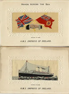 Silk postcards, RMS Empress of Ireland