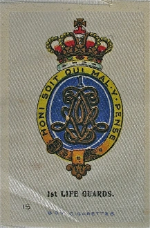 Images Dated 30th April 2012: Silk Regimental Badges