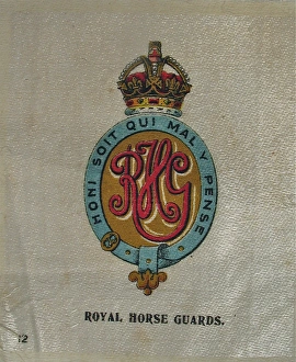 Images Dated 30th April 2012: Silk Regimental Badges