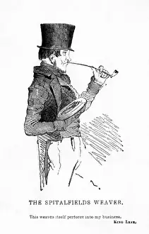 Weaver Prints: A silk weaver of Spitalfields, 1840