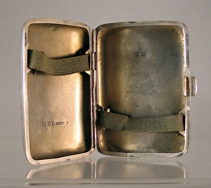 Stamped Collection: Silver cigarette case - WWI