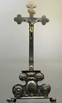 Images Dated 17th March 2012: Silver crucifix. Baroque. 1668