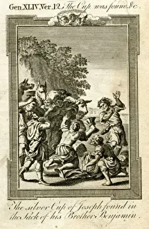Sack Prints: Silver cup of Joseph found in Benjamins sack