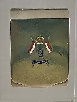 Silver matchbook cover