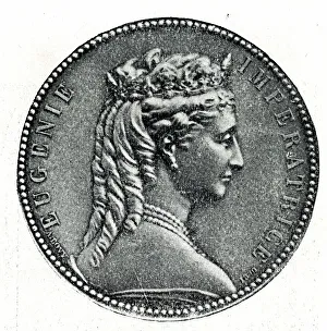 Commemorating Prints: Silver medal, Empress Eugenie's visit to Egypt