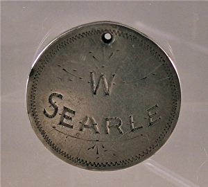Images Dated 25th January 2012: Silver medal engraved with two War Department arrows