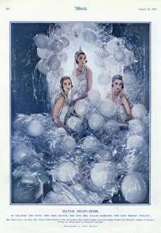 Images Dated 23rd January 2019: Silver Soap Suds by Cecil Beaton in The Sketch, 1930