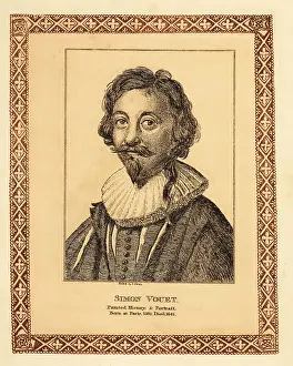 Tinted Prints: Simon Vouet, French portrait painter to the court of King Louis