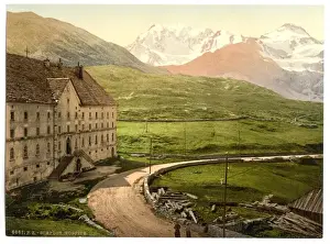 Hospice Prints: Simplon Pass, the hospice, Valais, Alps of, Switzerland