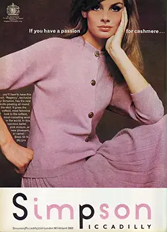Simpson of Piccadilly advertisement - Jean Shrimpton