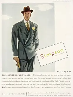 Lapel Prints: SIMPSONs SUIT 1937