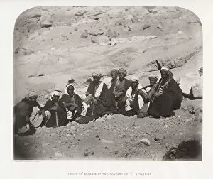 Katherine Gallery: Sinai - group of Bedouin at the Convent of St Katherine, Catherine