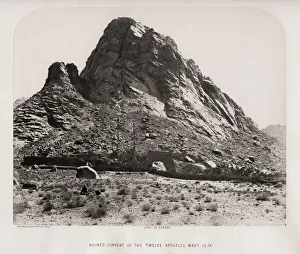 Apostles Collection: Sinai - ruined convent of the twelve apostles, Wady Leja