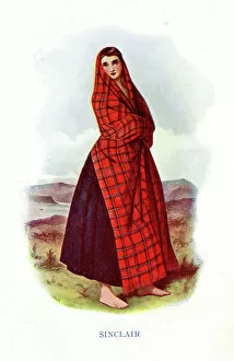 Images Dated 27th February 2020: Sinclair, Traditional Scottish Clan Costume