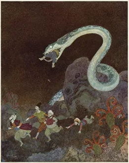 Monsters Prints: Sindbad, the episode of the snake