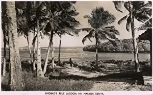 Sindbad Prints: Sindbads Blue Lagoon near Malindi, Kenya, East Africa
