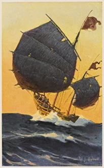 Ships and Boats Gallery: Singapore Junk at Sea