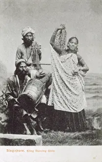 Singapore - Kling Dancing Girl and Traditional Musicians