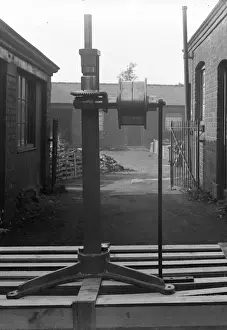 Hatworks Prints: Singeing machine at hatworks