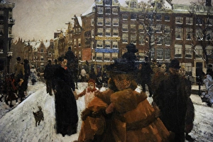Images Dated 12th September 2013: The Singel Bridge at the Paleisstraat in Amsterdam, 1896-189