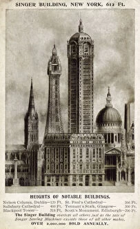 Height Collection: Singer Building, New York, USA - compared to other Buildings