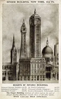 Singer Building, New York, USA - compared to other Buildings