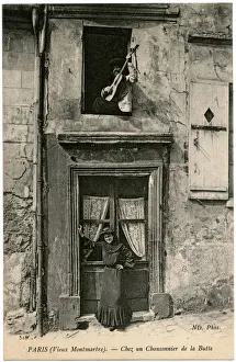 Montmartre Prints: Singer and guitarist, Montmartre, Paris, France