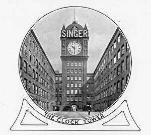 Images Dated 12th April 2016: Singer Sewing Machines - factory clock tower