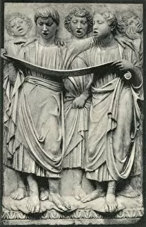 Images Dated 18th March 2011: Singers - bas relief by Luca della Robbia
