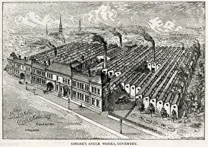Images Dated 29th January 2018: Singers cycle works Coventry 1896