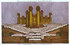 Tabernacle Prints: Singing Mothers Choir - Salt Lake Tabernacle, Utah, USA