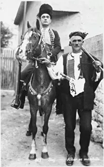 Horse Back Gallery: Sinj - Two men during the Sinjska alka